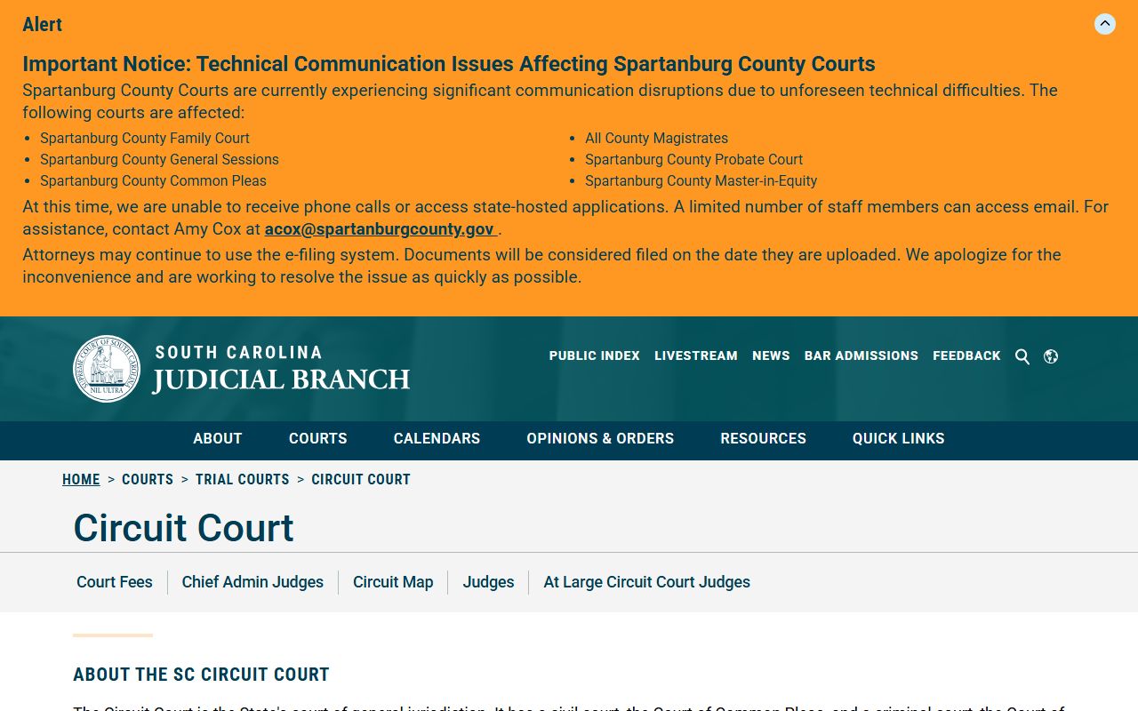 Dorchester County court records Circuit Court overview