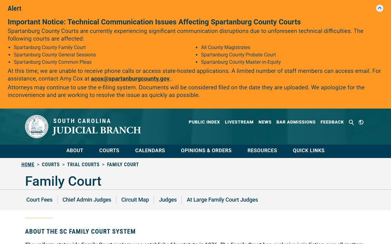 Dorchester County court records Family Court overview