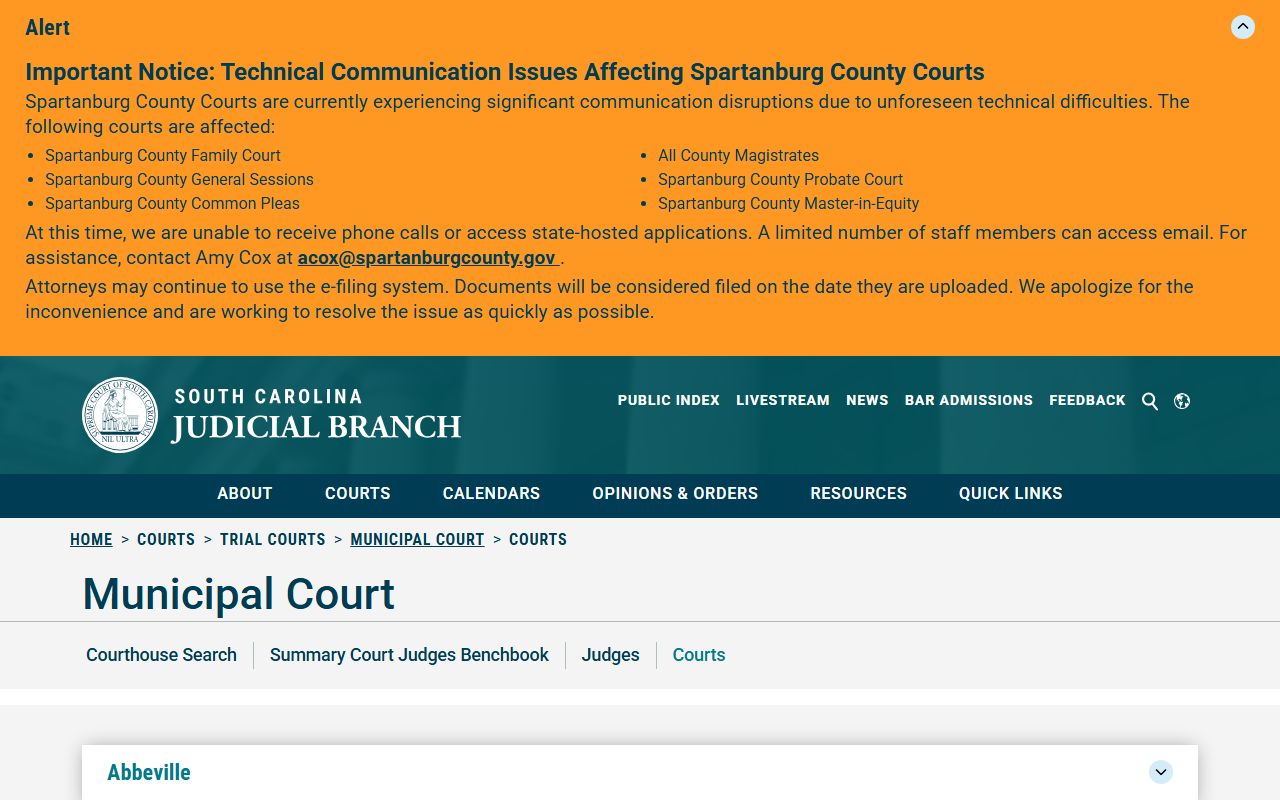 Dorchester County court records Municipal Court directory