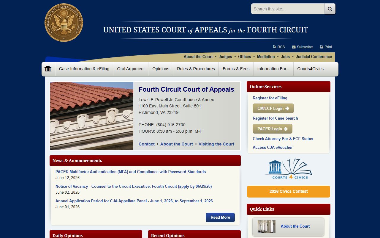 Dorchester County Circuit Court Fourth Circuit federal appeal distinction